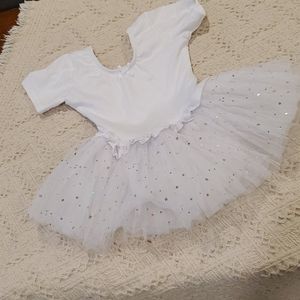 White tule leotard